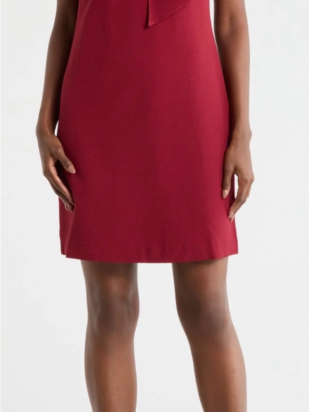 Vince Camuto Maroon Sleeveless Mini Dress